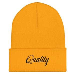 Quality Beanie (Black letters)