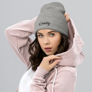 Quality Beanie (Black letters)